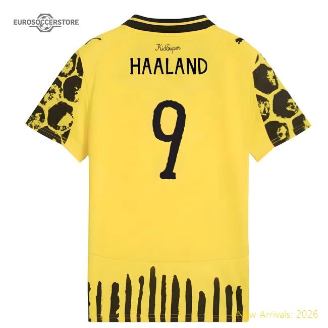 2025-2026 Kidsuper X Borussia Dortmund Cwc Shirt - Kids (haaland 9)