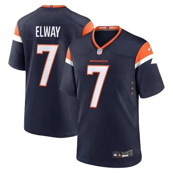 None John Elway Game Jersey - Navy | NFL Player Jersey | NFL Football