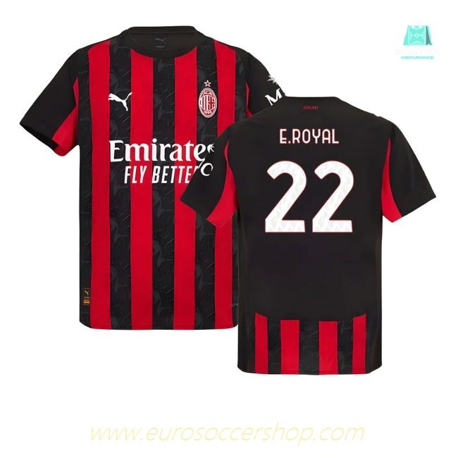 2025-2026 AC Milan Authentic Home Shirt (E.Royal 22)
