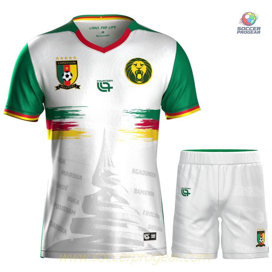 Cameroon 2025 Season-2026 Third Children Jersey Set Team Jersey