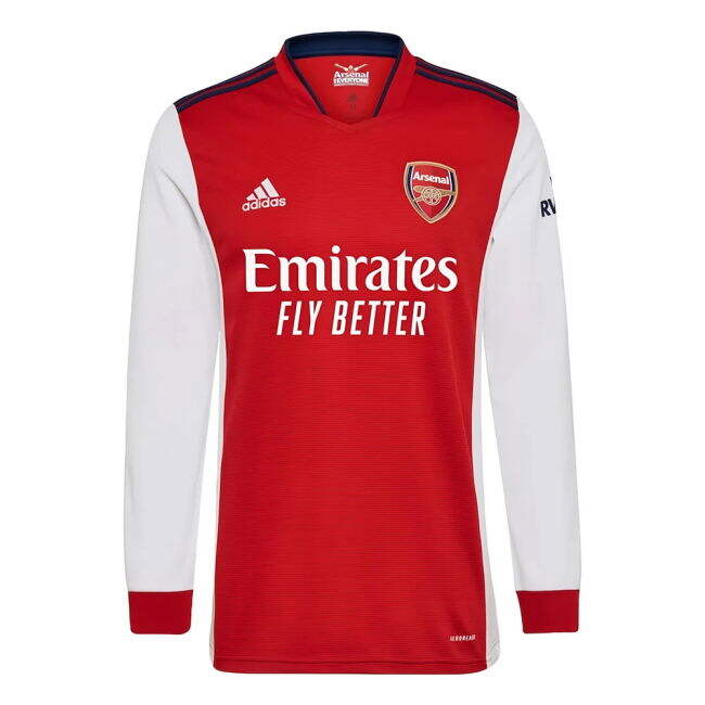 Committed Arsenal Long Sleeve Home Shirt Smith Rowe #10 Elite Perf...