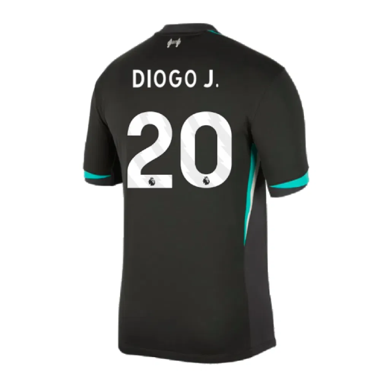 Diogo Jota's 2024-25 Away Jersey for Liverpool Football Club
