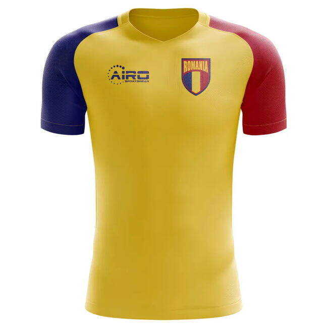 Low Value 2025-2026 Romania Home Concept Football Shirt (Your Name) -Kids Unique