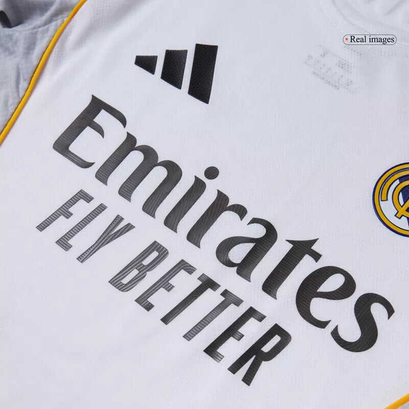Player Version Real Madrid Home Soccer Jersey 2025/26 Authentic Kit