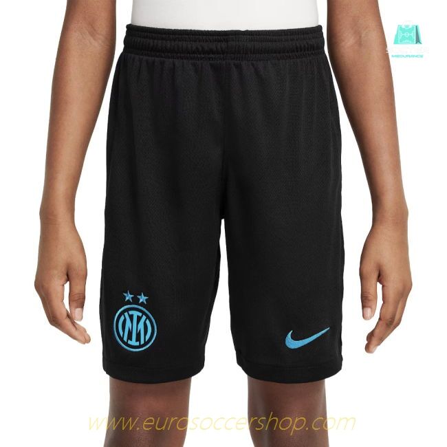 2025-2026 Inter Milan Home Shorts (Black) - Kids