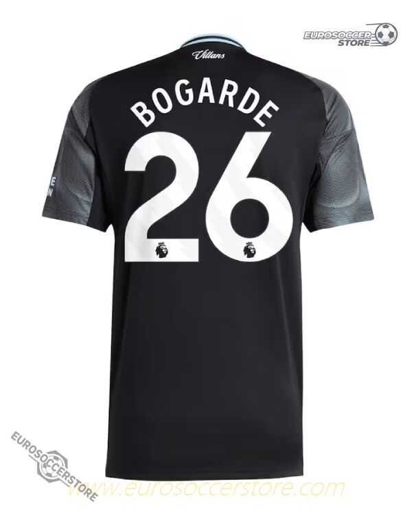 Aston Villa 25-26 Season Away Jersey with BOGARDE 26 Printing