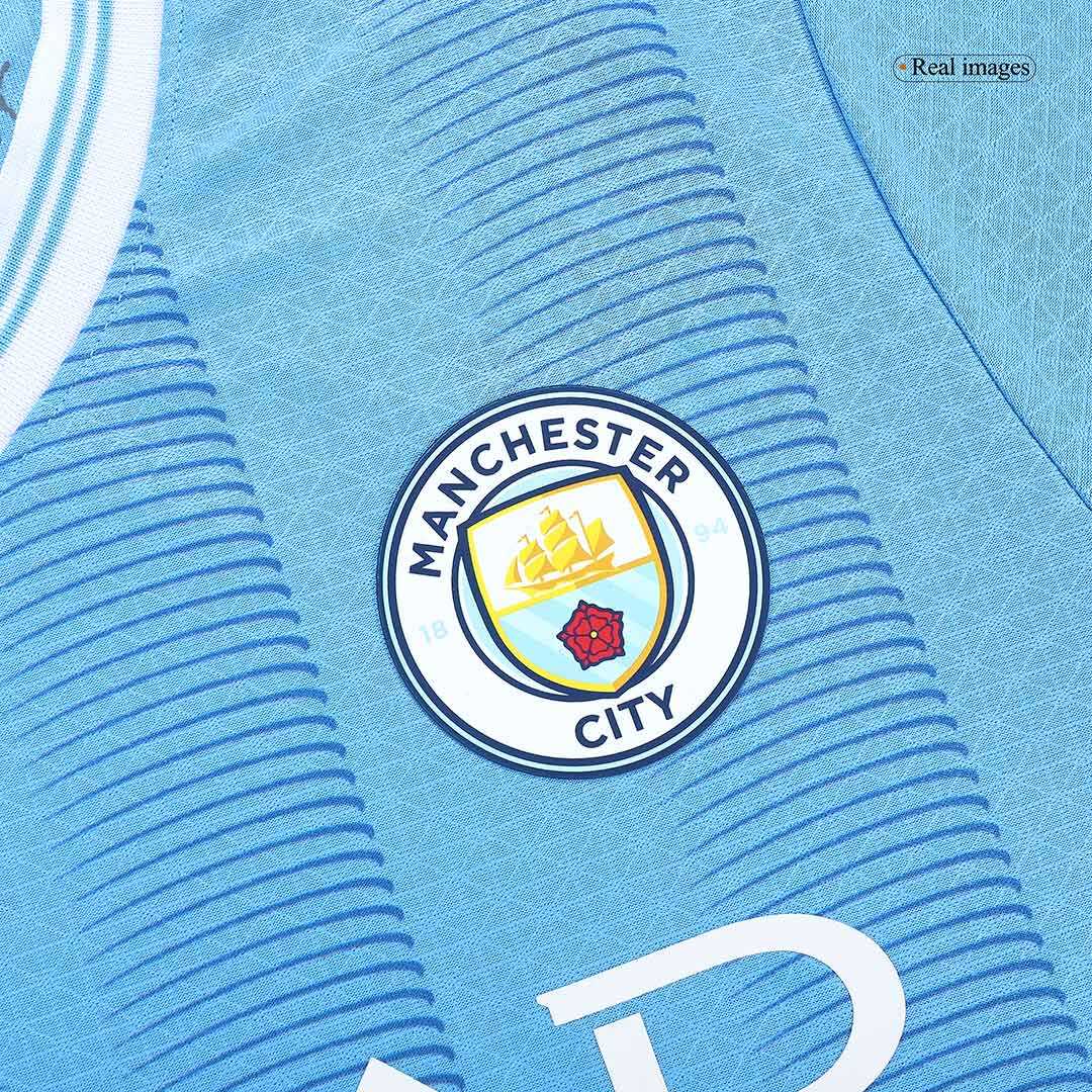 Player Version Manchester City Home Soccer Jersey 2023/24Authentic Kit