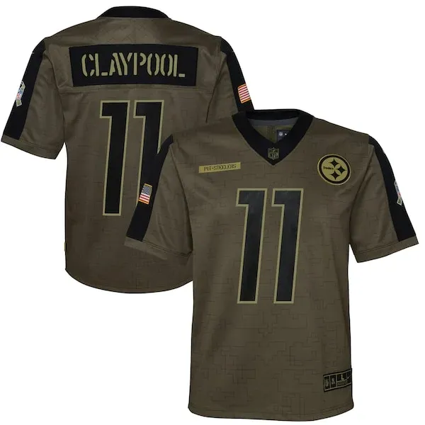 Official PIT Steelers Game Jersey - Olive | NFL Fan Apparel | NFL Foot
