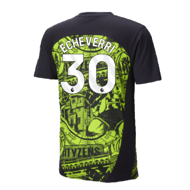 Pro Series Committed Football Man City Pre Match Shirt Yellow Glow...