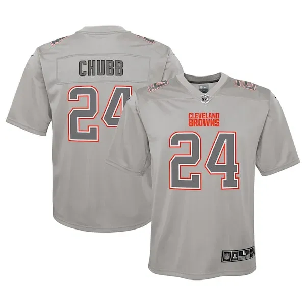 None Nick Chubb Game Jersey - Gray | NFL Player Jersey | NFL Football