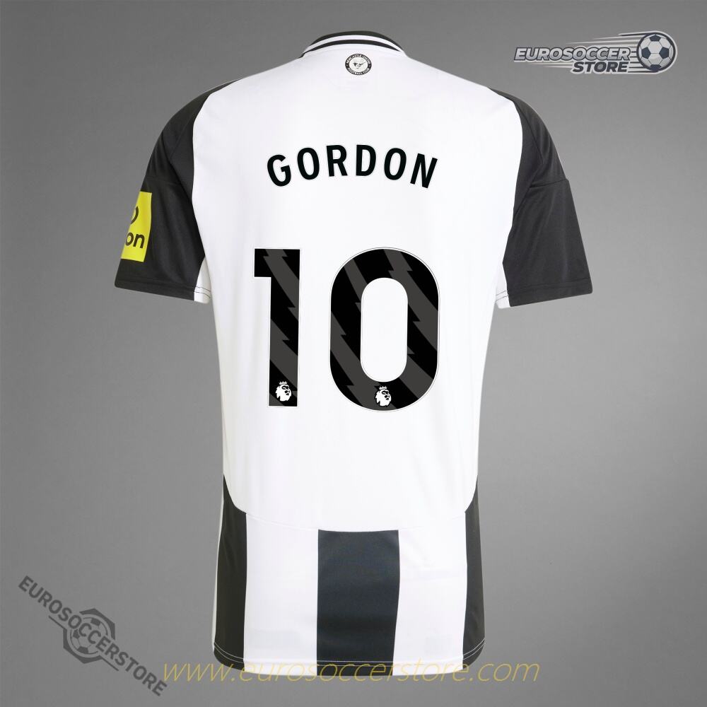 Newcastle United GORDON 10 Home Football Jersey for the 24-25 Season