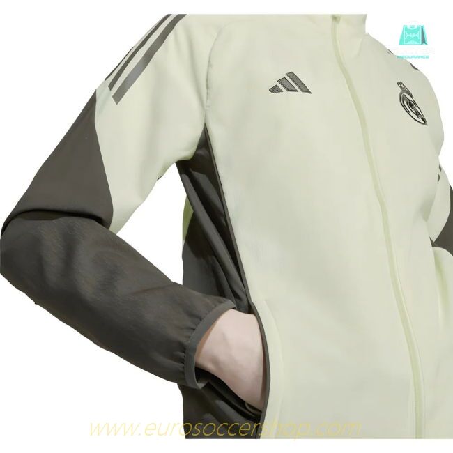 2025-2026 Real Madrid Presentation Jacket (Almost Lime) - Kids