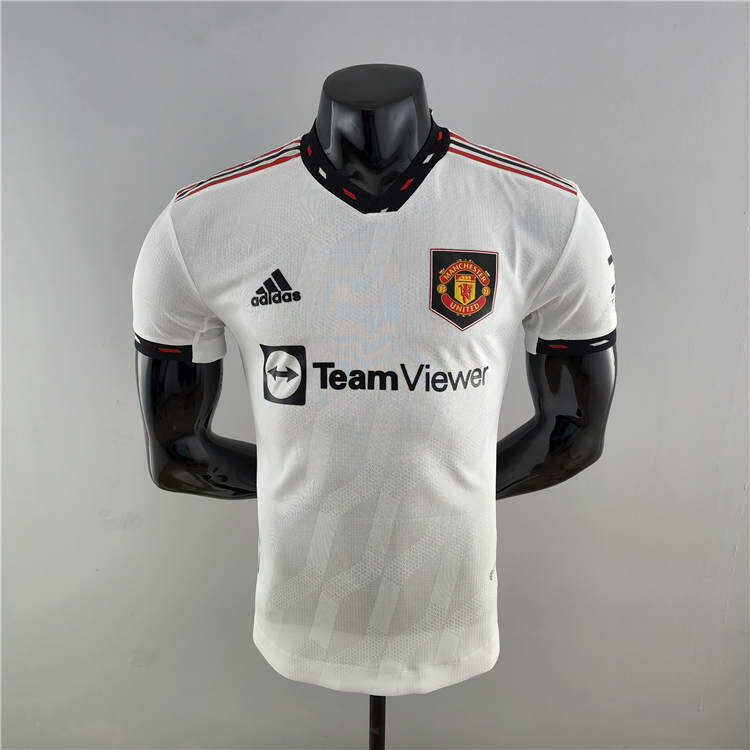 Manchester United 2223 Away Kit White Soccer Jersey Authentic Version