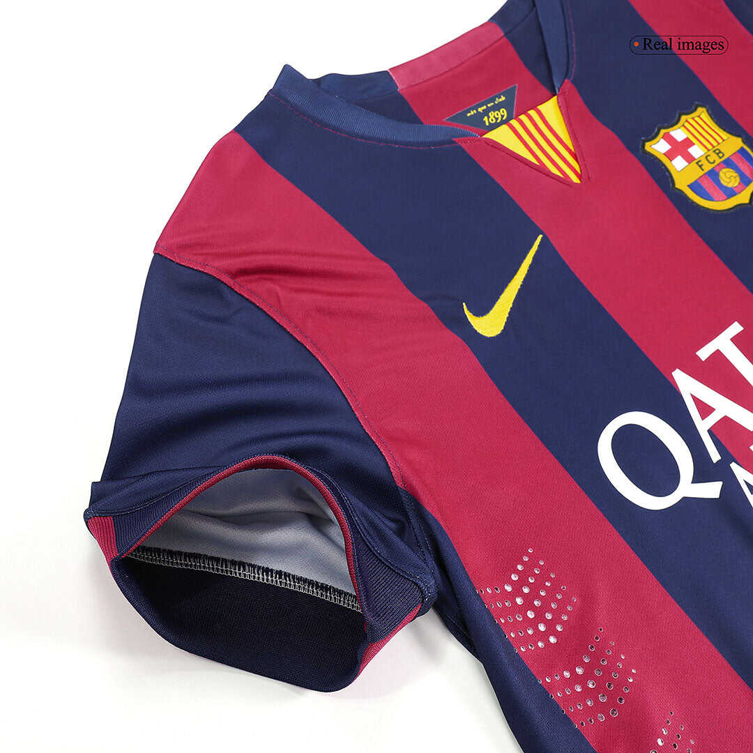 Retro NEYMAR JR #11 2014/15 Barcelona Home Soccer JerseyAuthentic Kit