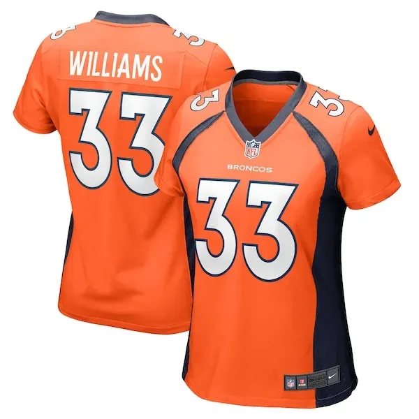 None Javonte Williams Game Jersey - Orange | NFL Player Jersey