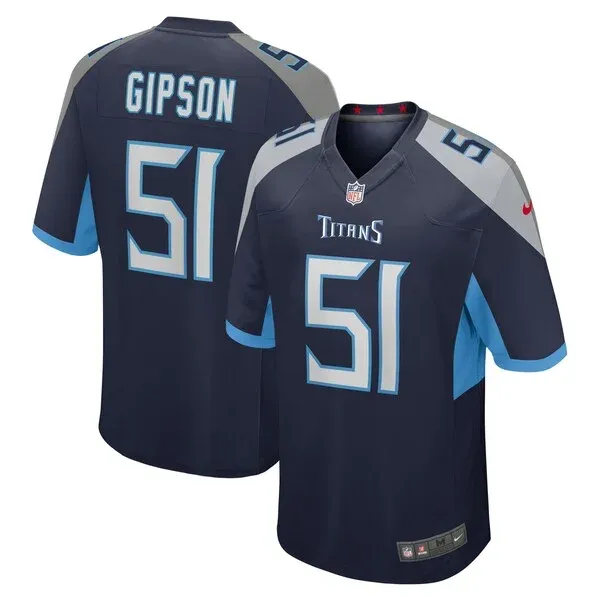 None Trevis Gipson Game Jersey - Navy | NFL Player Jersey | NFL Footba