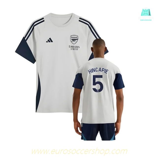 2025-2026 Arsenal Training Tee (Grey) (Hincapie 5)