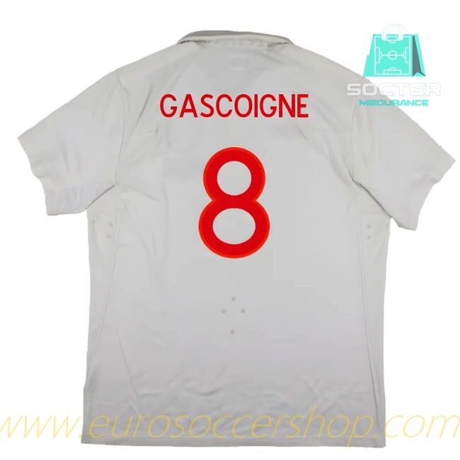 Three Lions Home Shirt (Gascoigne 8)