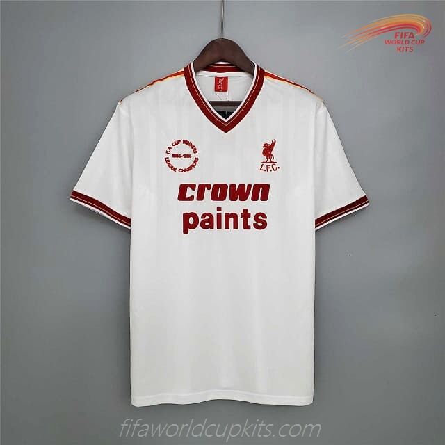 Liverpool 85-86 Away White Football Kit