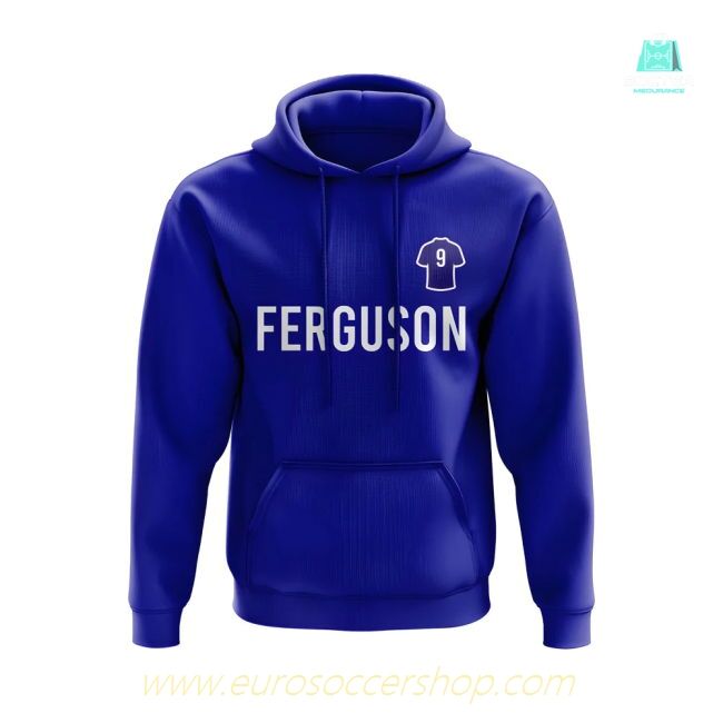 Duncan Ferguson Everton Number Hoody (Blue)
