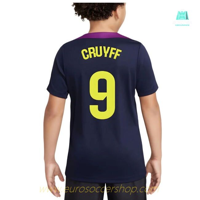 2025-2026 Barcelona Strike Training Shirt (Purple) - Kids (Cruyff 9)