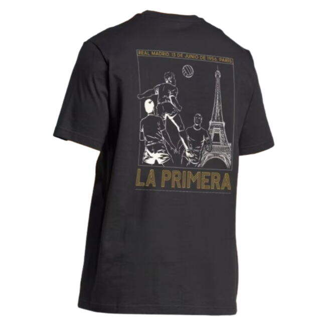 2024-2025 Real Madrid UCL Heavy Cotton Tee (Black)