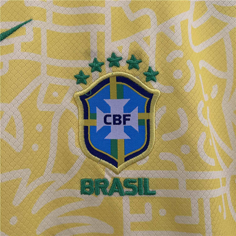 Kids Brazil Copa America 2024 Home Kit ShirtShorts - Official Replica