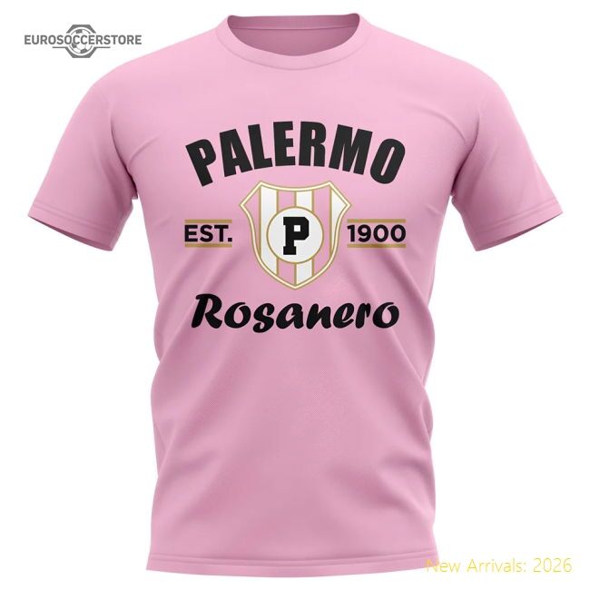 Match-Day Match-Day Palermo Established Football T-Shirt (Pink)
