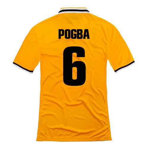 13-14 Juventus 6 Pogba Away Yellow Jersey Shirt - Official Replica