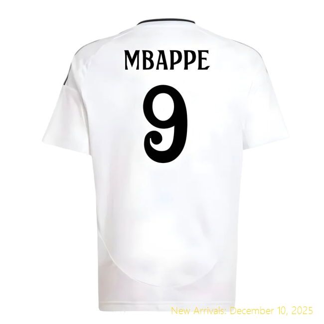 2024-2025 Real Madrid RM Authentic Home Shirt (Kids) (Mbappe 9)