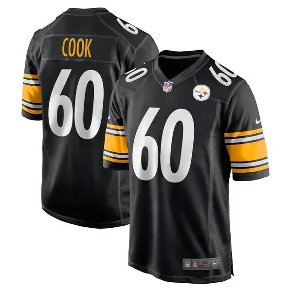 High-Quality PIT Steelers Game Jersey - Black | NFL Fan Apparel