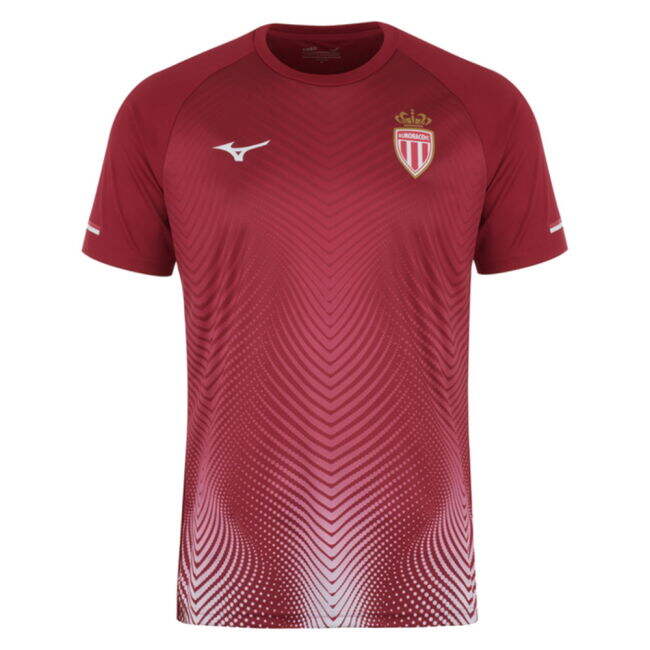 2025-2026 AS Monaco Training Shirt (Bordeaux) (Your Name)
