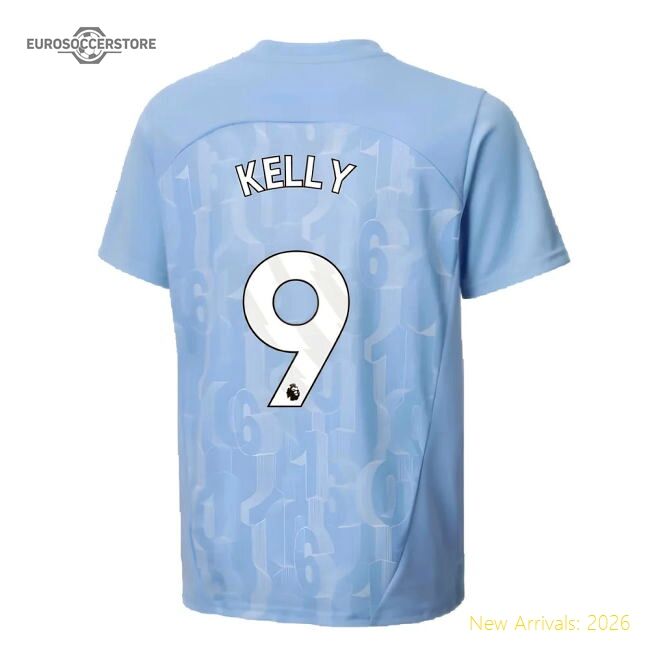 Authentic 2024-2025 Man City Prematch Ss Shirt (light Blue) - Kids