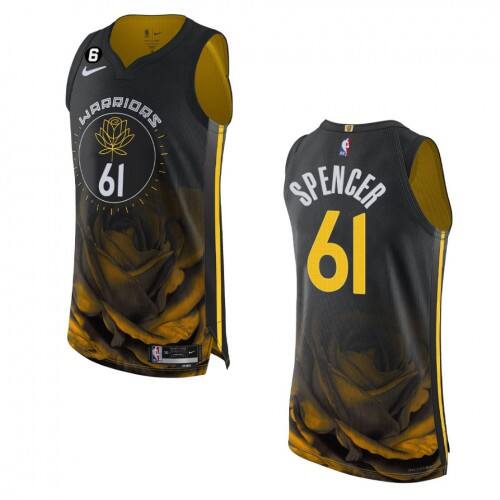 Golden State Warriors Pat #61 Authentic Style Player Jersey Basketball