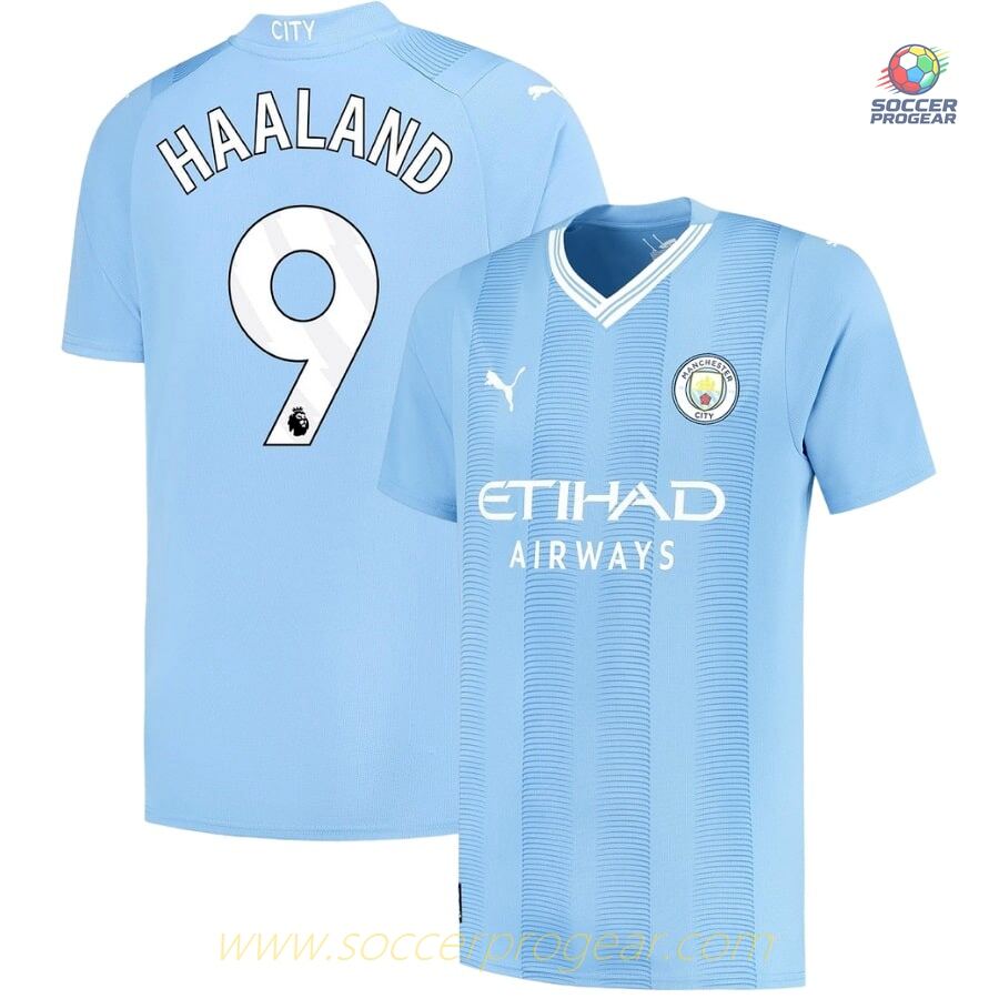 MANCHESTER CITY Official HOME JERSEY 2023 2024 E.HAALAND