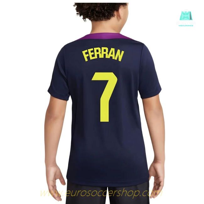 2025-2026 Barcelona Strike Training Shirt (Purple) - Kids (Ferran 7)