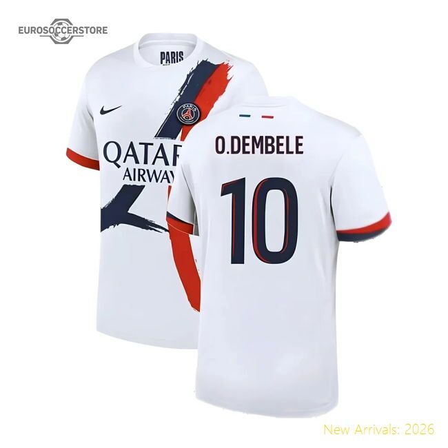 Match-Day Official 2024-2025 Psg Away Shirt (O.Dembele 10)