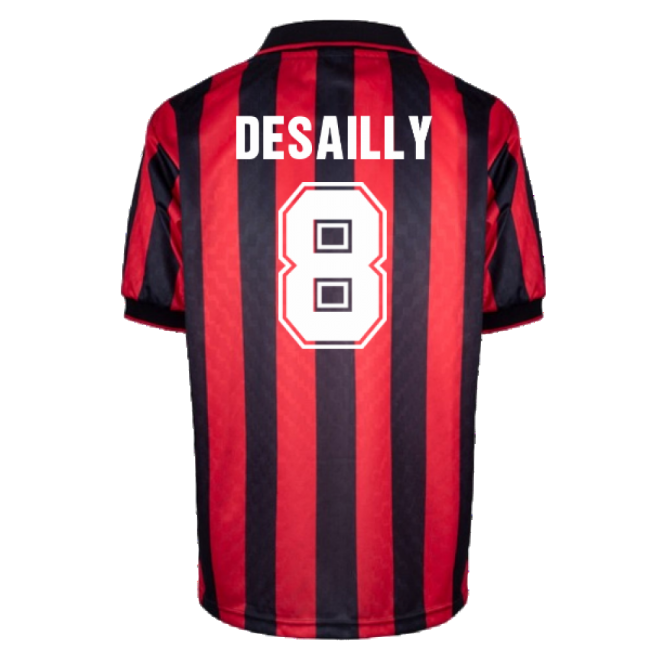 High-Quality Ac Milan 1996 Home Retro Shirt (Desailly 8)