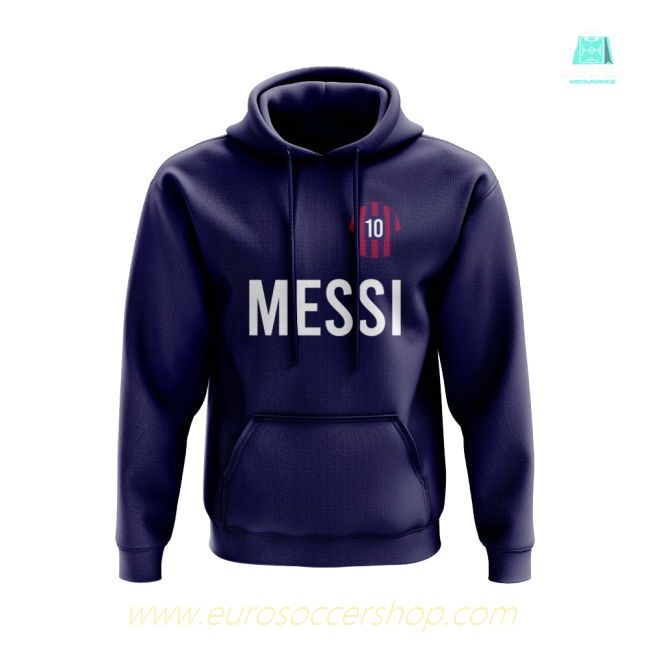 Lionel Messi Barcelona Number Hoody (Navy)