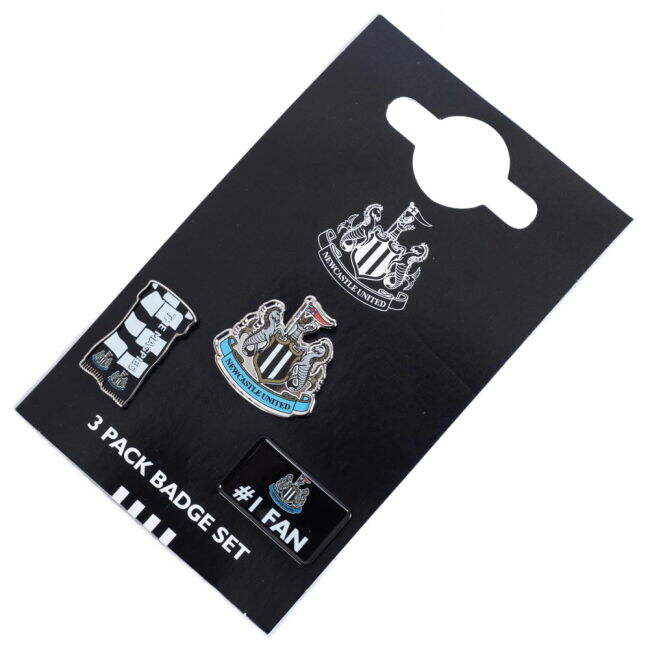 Men's Newcastle United FC 3pc Badge Set