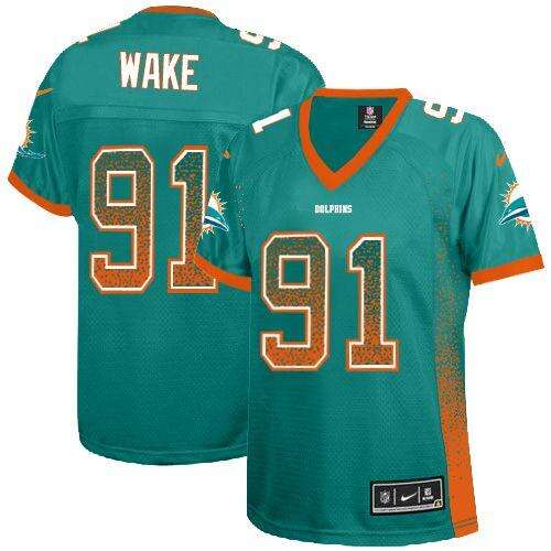 Authentic None #None Green Drift Fashion Elite NFL Jersey premium