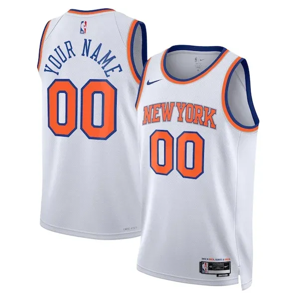 New York NYK Swingman Jersey - high-quality replica-jersey - Blue