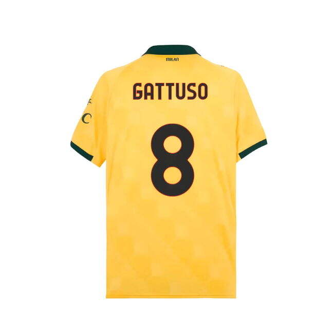 2025-2026 ACM Third Shirt (Gattuso 8) UV Protection Stretch Fabric