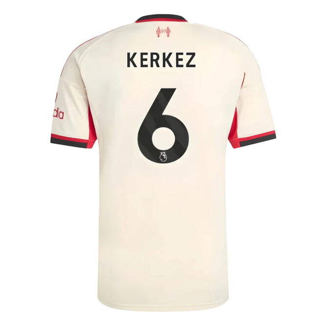 Retro Liverpool 2025-2026 Liverpool Away Shirt (Kerkez 6) for Fan Wear