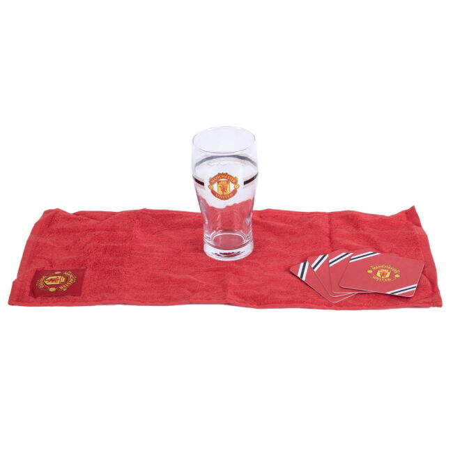 Men's Manchester United FC Core Stripe Mini Bar Set