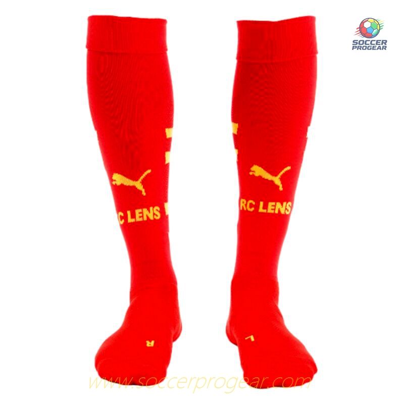 RC Lens Home Youthren's Football Kit Soccer Jersey 2024-2025 Season