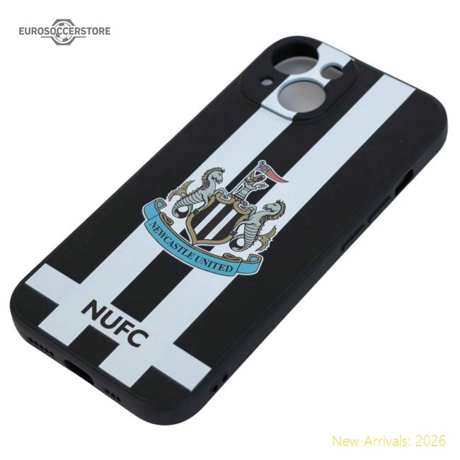 Official Newcastle United Fc Iphone 15 Striped Silicone Case