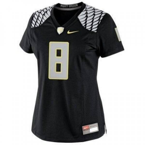 Women Ncaa Team #8 Black Womens Premium Football Jersey