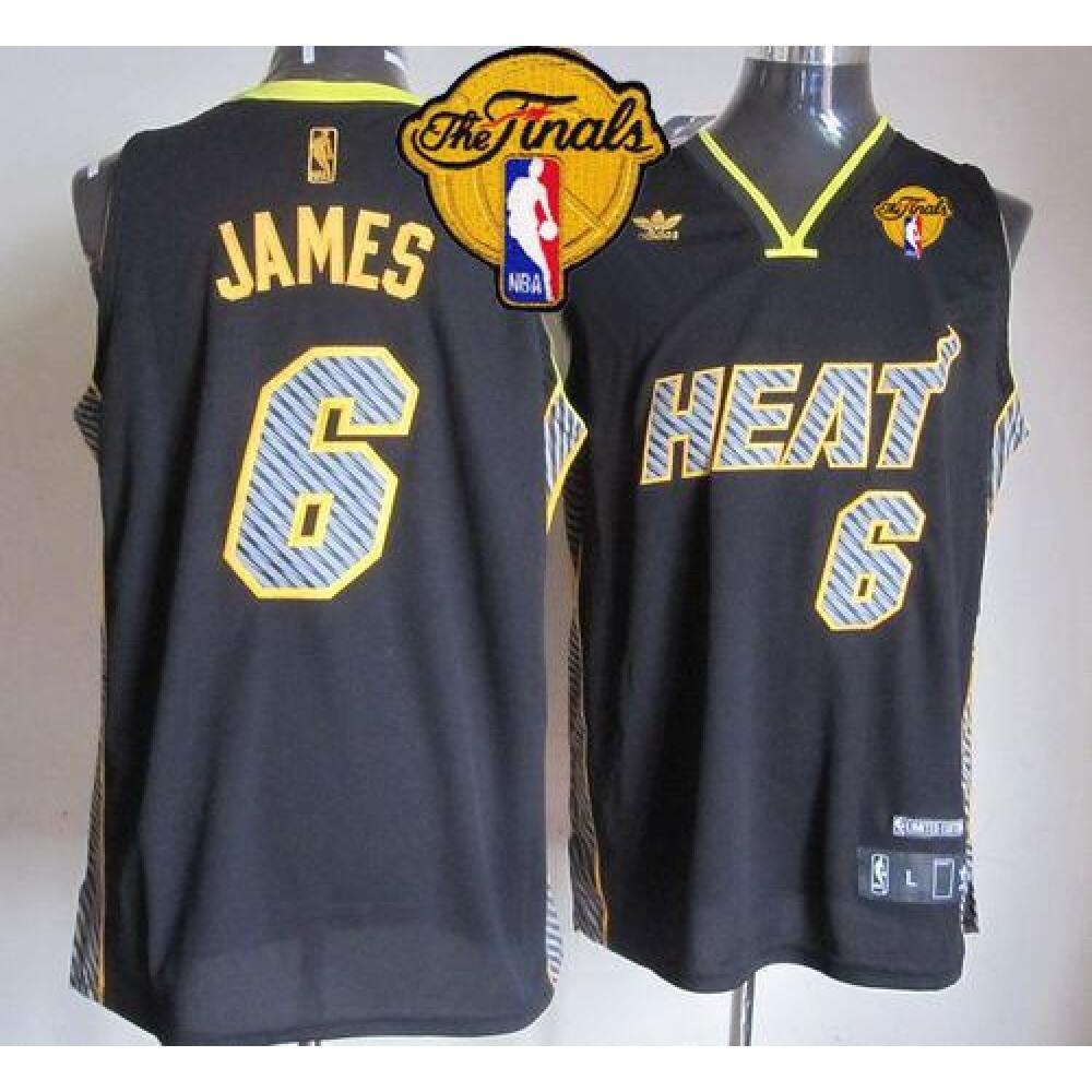Game Day High-Quality Men's MIA #6 LeBron Black Basketball Jersey
