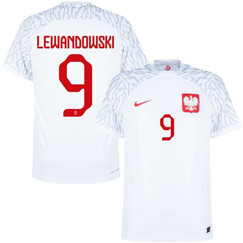 LEWANDOWSKI 2022 WORLD CUP POLAND HOME JERSEY